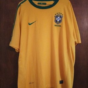 authentic nike brasil dri-fit jersey